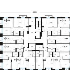 Квартира 102,2 м², 3-комнатная - изображение 2