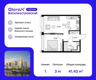 42,2 м², 1-комнатная квартира 16 479 999 ₽ - изображение 48