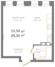 37,5 м², квартира-студия 9 900 000 ₽ - изображение 57