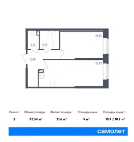40 м², 1-комнатная квартира 7 000 000 ₽ - изображение 51