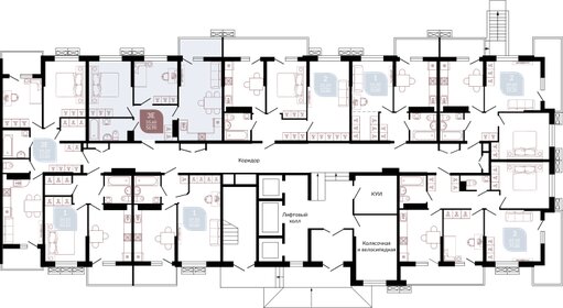 65 м², 2-комнатная квартира 6 200 000 ₽ - изображение 65