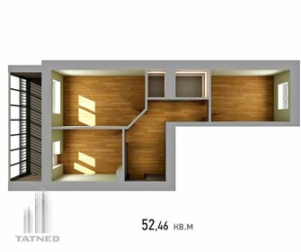 51,7 м², 2-комнатная квартира 9 599 900 ₽ - изображение 22