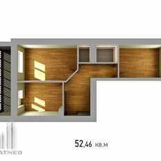 Квартира 52 м², 2-комнатная - изображение 3