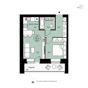 31,4 м², квартира-студия 4 250 000 ₽ - изображение 98