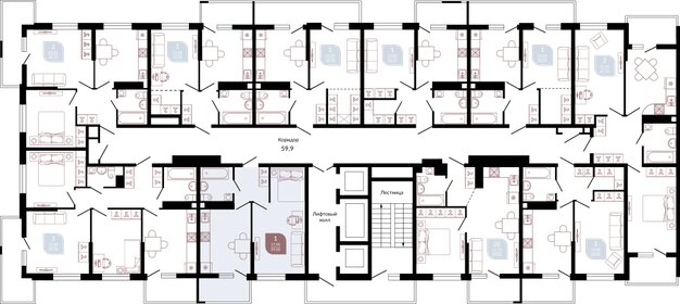 39 м², 1-комнатная квартира 3 300 000 ₽ - изображение 106