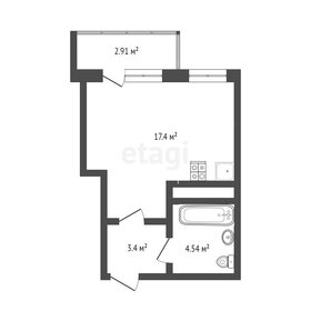 25,5 м², 1-комнатная квартира 3 820 000 ₽ - изображение 42