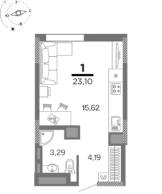 42,3 м², 2-комнатная квартира 1 995 000 ₽ - изображение 80