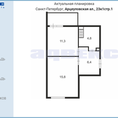 Квартира 42,6 м², 1-комнатная - изображение 5