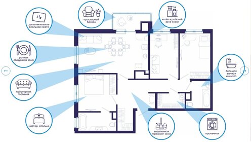 Квартира 89 м², 3-комнатная - изображение 3