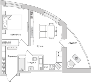 37,2 м², 1-комнатная квартира 8 098 000 ₽ - изображение 41