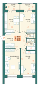 96,3 м², 3-комнатная квартира 8 140 000 ₽ - изображение 59