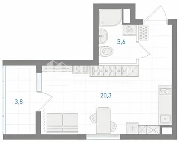 Квартира 24,6 м², студия - изображение 2