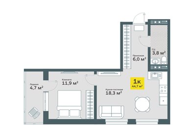 60,4 м², 2-комнатная квартира 5 600 000 ₽ - изображение 53