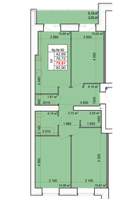 81,8 м², 3-комнатная квартира 7 932 660 ₽ - изображение 14