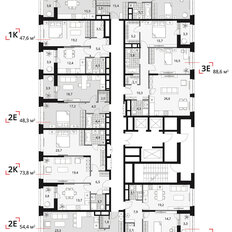 Квартира 73,8 м², 3-комнатная - изображение 2