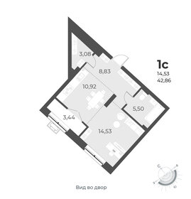 Квартира 42,9 м², студия - изображение 1