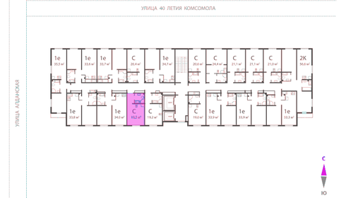 27,1 м², апартаменты-студия 3 449 000 ₽ - изображение 36