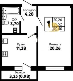 42 м², 1-комнатная квартира 5 800 000 ₽ - изображение 34