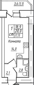 Купить квартиру с высокими потолками у метро Чёрная речка (синяя ветка) в Санкт-Петербурге и ЛО - изображение 1