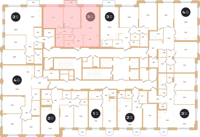 98,4 м², 3-комнатная квартира 23 000 000 ₽ - изображение 65