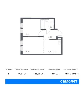 40 м², 1-комнатная квартира 8 500 000 ₽ - изображение 17