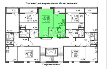 35,5 м², 1-комнатная квартира 5 500 000 ₽ - изображение 36