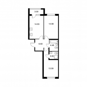 59,1 м², 2-комнатная квартира 8 980 160 ₽ - изображение 65