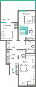 Квартира 69,4 м², 2-комнатная - изображение 1