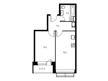 38,6 м², 1-комнатная квартира 5 300 000 ₽ - изображение 70