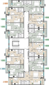 40,4 м², 1-комнатная квартира 5 370 540 ₽ - изображение 50