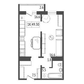 37,7 м², 1-комнатная квартира 5 900 000 ₽ - изображение 24