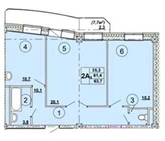 78,8 м², 2-комнатная квартира 8 116 400 ₽ - изображение 71