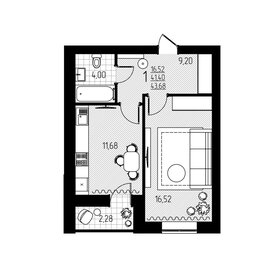 50 м², 1-комнатная квартира 4 400 000 ₽ - изображение 34