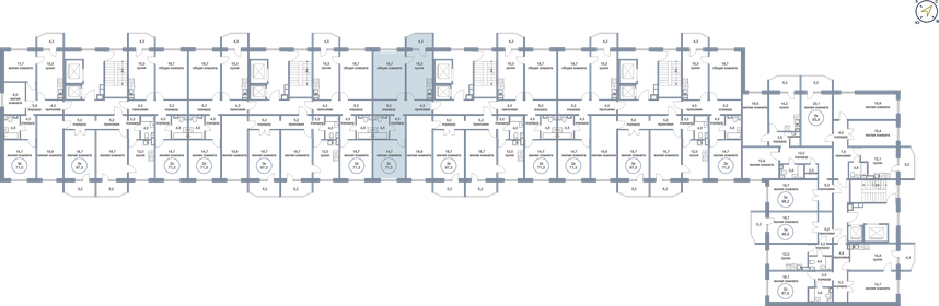 71,3 м², 2-комнатная квартира 7 000 000 ₽ - изображение 2