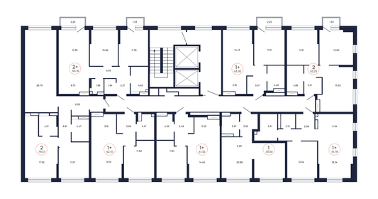 42,6 м², 1-комнатная квартира 4 950 000 ₽ - изображение 66