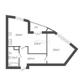 Квартира 60,1 м², 2-комнатная - изображение 2