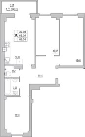 65,3 м², 3-комнатная квартира 4 893 750 ₽ - изображение 26