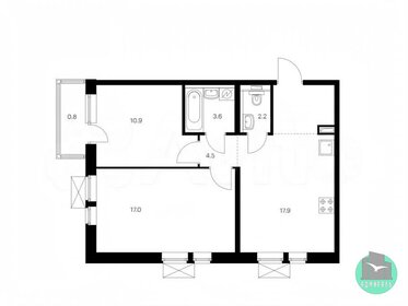 Квартира 57 м², 2-комнатная - изображение 1