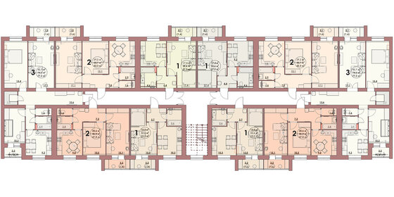 46,8 м², квартира-студия 4 400 000 ₽ - изображение 43