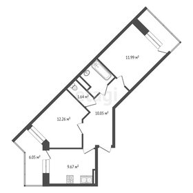 52,6 м², 2-комнатная квартира 6 900 000 ₽ - изображение 45
