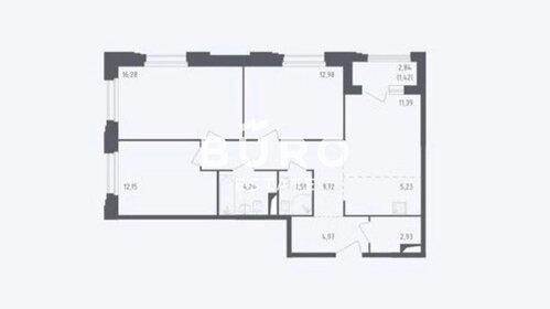 Квартира 83,6 м², 4-комнатная - изображение 1