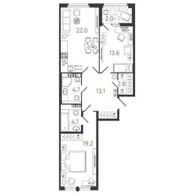 114,5 м², 4-комнатная квартира 22 000 000 ₽ - изображение 144