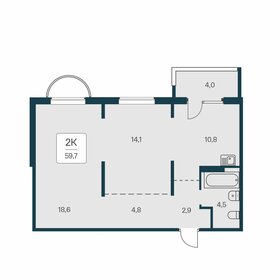 66,6 м², 2-комнатная квартира 6 450 000 ₽ - изображение 25