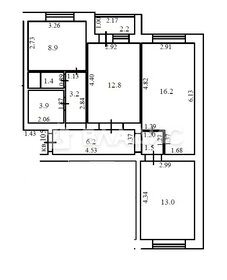 56,9 м², 3-комнатная квартира 5 100 000 ₽ - изображение 139