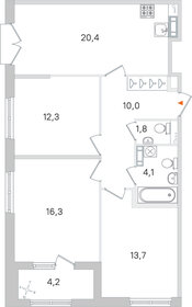 82 м², 3-комнатная квартира 16 600 000 ₽ - изображение 83