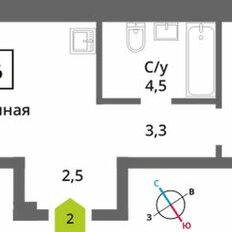 Квартира 42,6 м², 1-комнатная - изображение 2