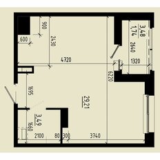 Квартира 34,4 м², 1-комнатная - изображение 2