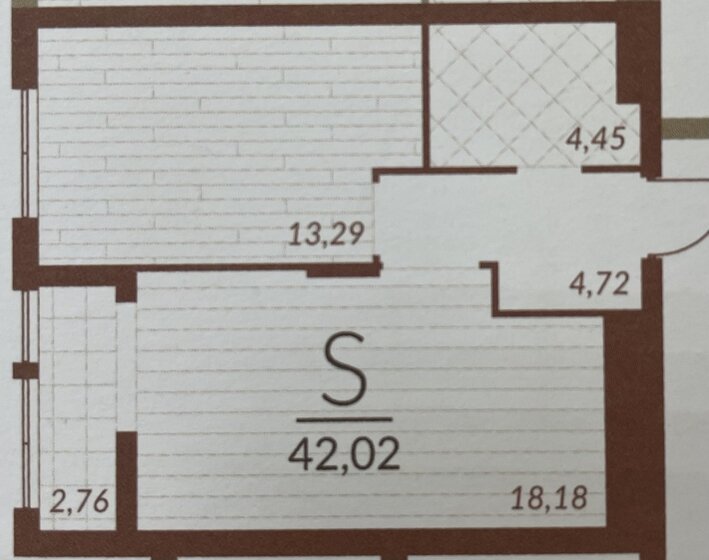 42 м², 1-комнатная квартира 5 100 000 ₽ - изображение 1
