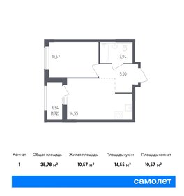 35,4 м², 1-комнатная квартира 5 410 027 ₽ - изображение 8