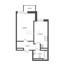 Квартира 37 м², 1-комнатная - изображение 1